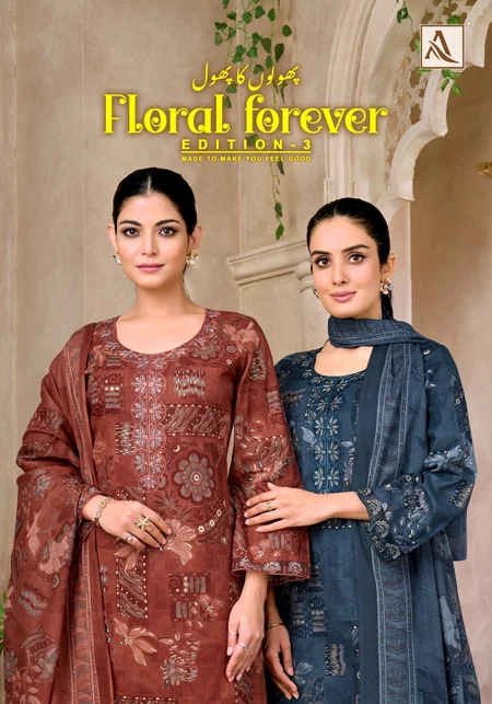 Floral Forever Edition 3 By Alok Suit Cambric Cotton Printed Dress Materials 
